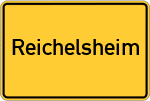Place name sign Reichelsheim