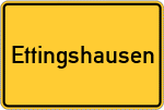 Place name sign Ettingshausen, Flugplatz