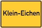 Place name sign Klein-Eichen