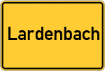 Place name sign Lardenbach