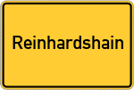 Place name sign Reinhardshain