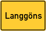 Place name sign Langgöns