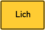 Place name sign Lich