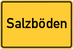 Place name sign Salzböden