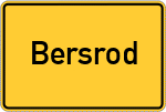 Place name sign Bersrod