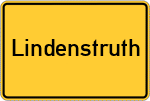 Place name sign Lindenstruth