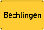 Place name sign Bechlingen