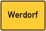 Place name sign Werdorf