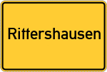 Place name sign Rittershausen, Dillkreis