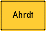 Place name sign Ahrdt
