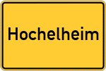 Place name sign Hochelheim