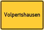 Place name sign Volpertshausen