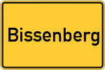 Place name sign Bissenberg