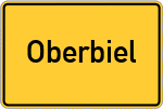 Place name sign Oberbiel