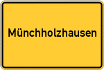 Place name sign Münchholzhausen