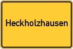 Place name sign Heckholzhausen