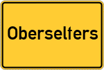 Place name sign Oberselters