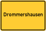 Place name sign Drommershausen