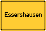 Place name sign Essershausen