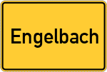 Place name sign Engelbach