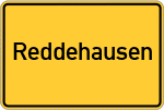 Place name sign Reddehausen