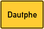 Place name sign Dautphe