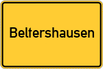 Place name sign Beltershausen