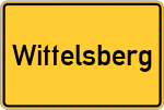 Place name sign Wittelsberg