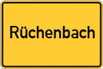 Place name sign Rüchenbach