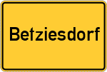 Place name sign Betziesdorf