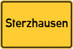 Place name sign Sterzhausen
