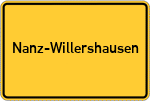 Place name sign Nanz-Willershausen