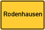Place name sign Rodenhausen
