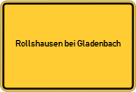 Place name sign Rollshausen bei Gladenbach