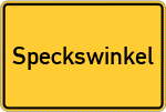 Place name sign Speckswinkel
