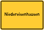 Place name sign Niedereisenhausen