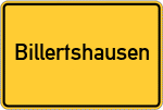 Place name sign Billertshausen
