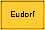 Place name sign Eudorf