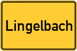 Place name sign Lingelbach