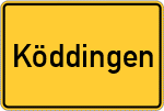 Place name sign Köddingen