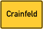 Place name sign Crainfeld