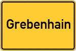Place name sign Grebenhain