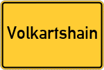 Place name sign Volkartshain