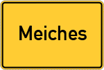 Place name sign Meiches