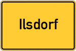 Place name sign Ilsdorf