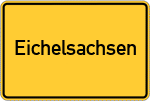 Place name sign Eichelsachsen