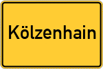 Place name sign Kölzenhain
