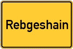 Place name sign Rebgeshain
