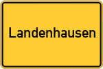 Place name sign Landenhausen