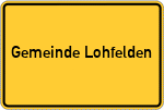 Place name sign Gemeinde Lohfelden